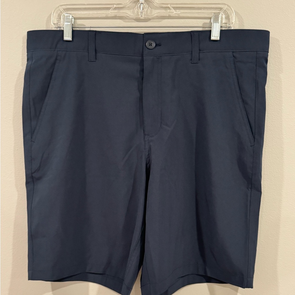 Rorie Whelan Shorts Mens 36 Performance Golf Blue Casual Comfort 8" Stretch